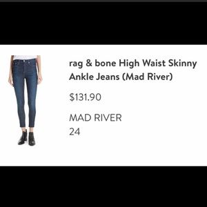 Rag & Bone high-waist skinny jeans